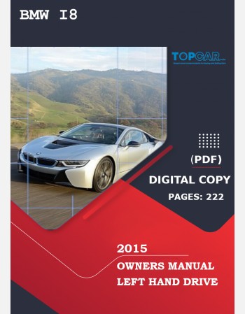 bmw i8 2015 owners manual